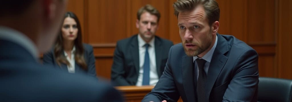 Attorney and client in court